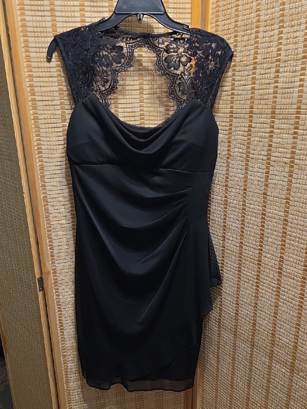 Scarlett Black Lace-Back Mini Dress